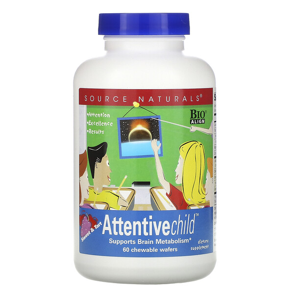 Mua Source Naturals Attentive Child 60 Chewable Wafers giảm giá rẻ Hà nội TPHCM