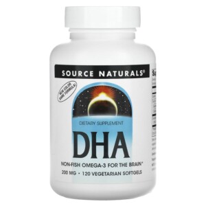 Source Naturals DHA 200 mg 120 Vegetarian Softgels 021078006558