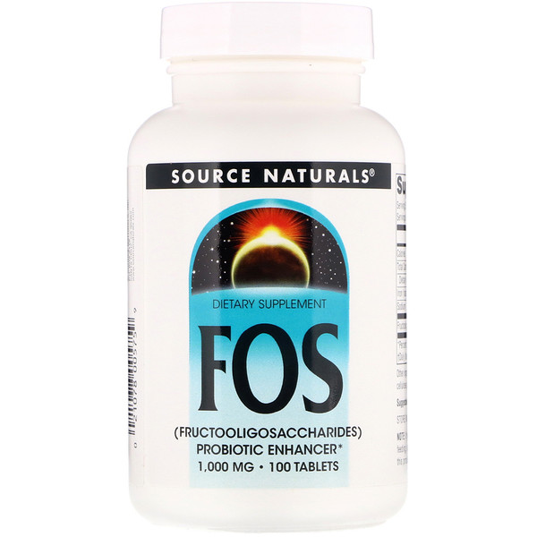 Source Naturals FOS 1,000 mg 100 viên 3 source naturals fos 1 000 mg 100 tablets 1199