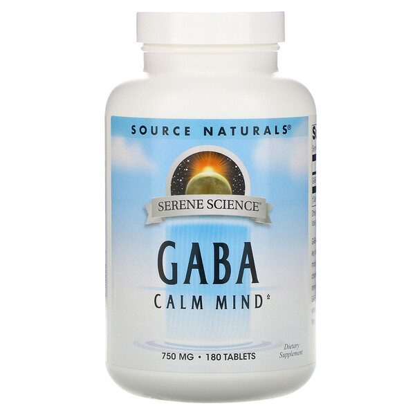 Source Naturals GABA Calm Mind 750 mg 180 viên 3 source naturals gaba calm mind 750 mg 180 tablets 1191