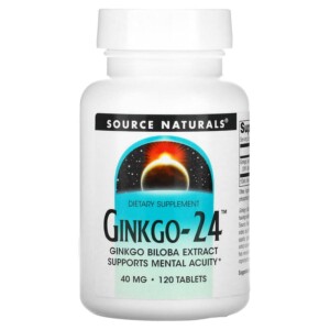 Source Naturals Ginkgo-24 40 mg 120 Tablets 021078000761