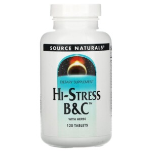 Source Naturals Hi-Stress B&C with Herbs 120 Tablets 021078005247