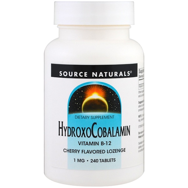 Mua Source Naturals HydroxoCobalamin Vitamin B-12 Cherry Flavored Lozenge 1 mg 240 viên giảm giá rẻ Hà nội TPHCM