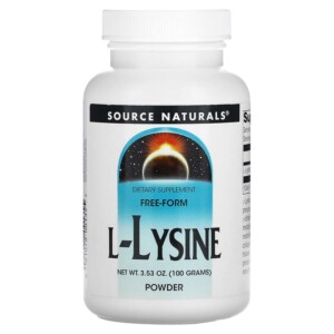 Source Naturals L-Lysine Powder 3.53 oz (100 g) 021078001355