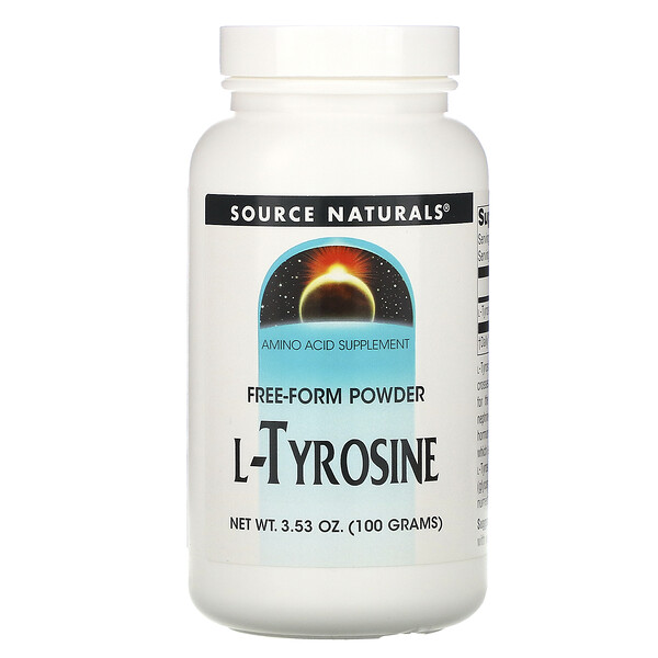Source Naturals L-Tyrosine Free-Form Powder 3.53 oz (100 g) 6 source naturals l tyrosine free form powder 3 53 oz 100 g 1418