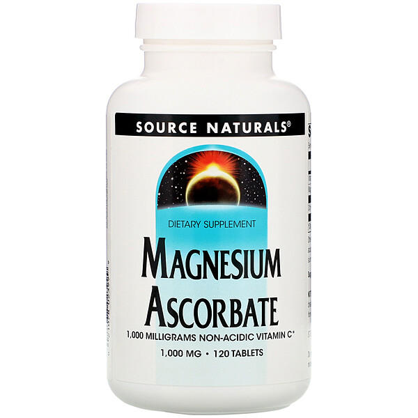 Source Naturals Magnesium Ascorbate 1.000 mg 120 Tablets 1 Mua Source Naturals Magnesium Ascorbate 1000 mg 120 viên giảm giá rẻ Hà nội TPHCM