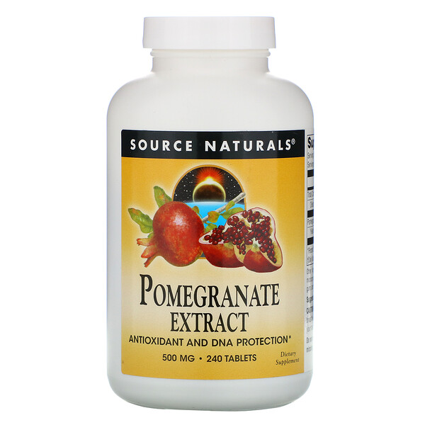 Source Naturals Pomegranate Extract 500 mg 240 viên 3 source naturals pomegranate extract 500 mg 240 tablets 19121