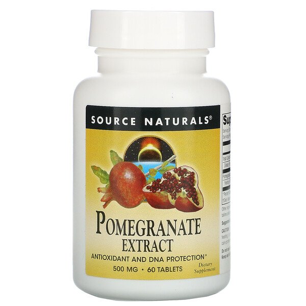Source Naturals Pomegranate Extract 500 mg 60 viên 3 source naturals pomegranate extract 500 mg 60 tablets 19208