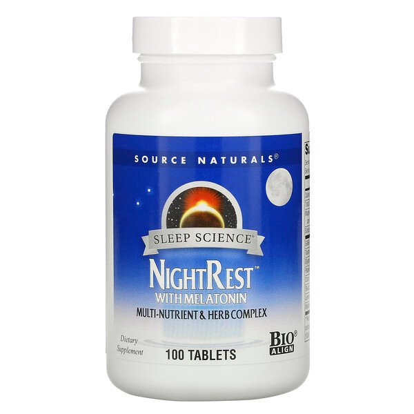 Mua Source Naturals Sleep Science NightRest with Melatonin 100 viên giảm giá rẻ Hà nội TPHCM