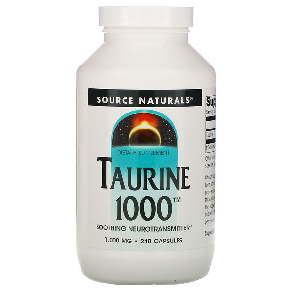 Source Naturals Taurine 1,000 mg 240 viên 3 source naturals taurine 1 000 mg 240 capsules 19138