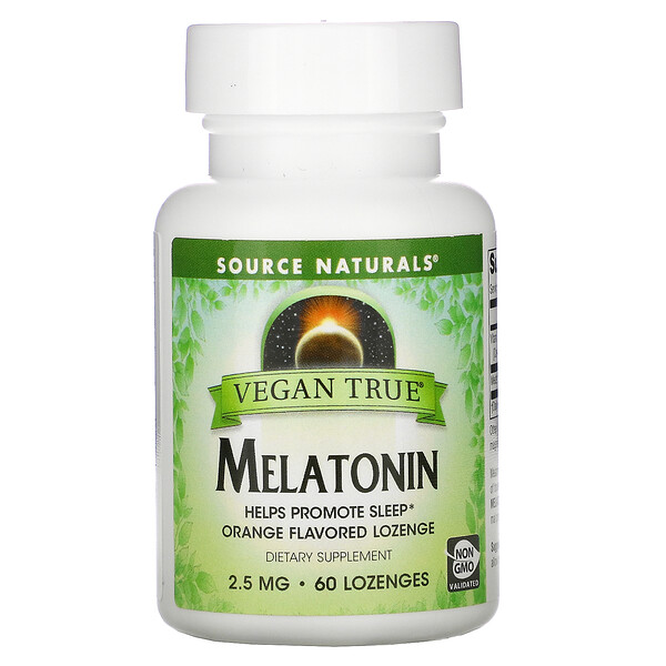 Mua Source Naturals Vegan True Melatonin Orange 2.5 mg 60 Lozenges giảm giá rẻ Hà nội TPHCM