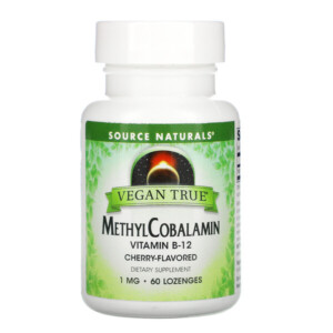 Mua Source Naturals Vegan True MethylCobalamin Vitamin B-12 Cherry 1 mg 60 Lozenges giảm giá rẻ Hà nội TPHCM