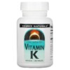 Source Naturals Vitamin K 500 mcg 200 Tablets 021078014508