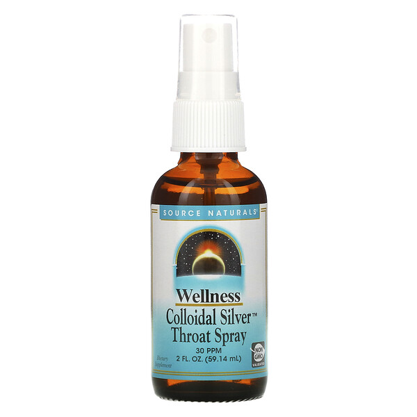Mua Source Naturals Wellness Colloidal Silver Throat Spray 30 PPM 2 oz 59.14 ml giảm giá rẻ Hà nội TPHCM
