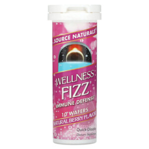 Source Naturals Wellness Fizz Natural Berry Flavor 10 Wafers 021078020516