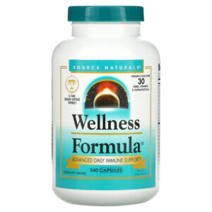 Source Naturals Wellness Formula Advanced Daily Immune Support 240 Capsules 021078019626