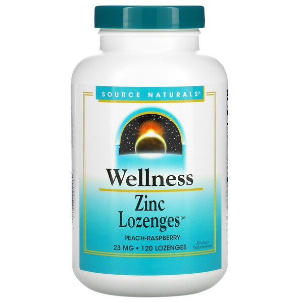 Mua Source Naturals Wellness Zinc Lozenges Peach-Raspberry 23 mg 120 Lozenges giảm giá rẻ Hà nội TPHCM