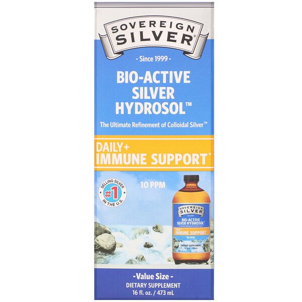 Sovereign Silver Bio-Active Silver Hydrosol 10 ppm 16 oz (473 ml) 3 sovereign silver bio active silver hydrosol 10 ppm 16 fl oz 473 ml 16056