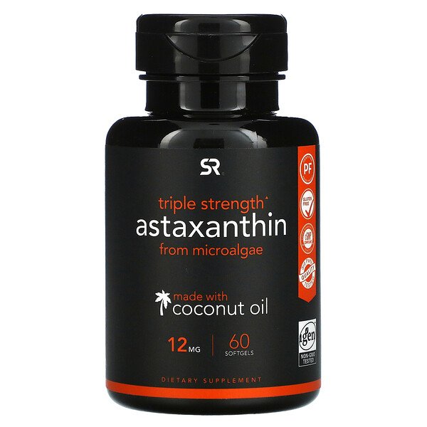 Mua Sports Research Astaxanthin Triple Strength 12 mg 60 Softgels giảm giá rẻ Hà nội TPHCM