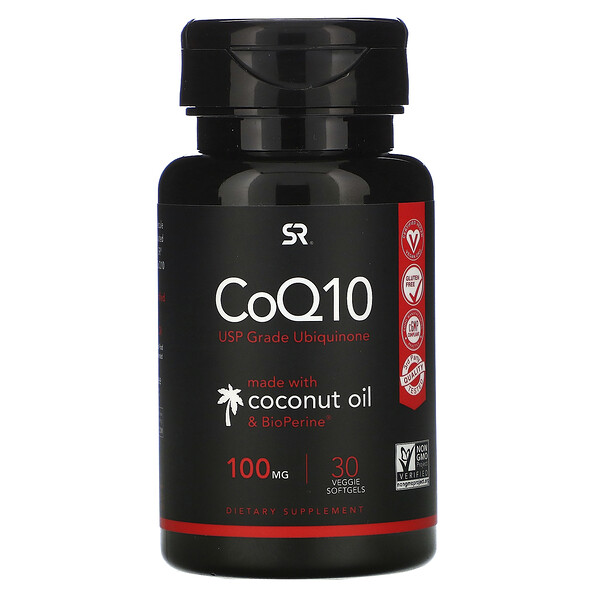 Sports Research CoQ10 USP Grade with Bioperine 100 mg 30 Veggie Softgels 1 Mua Sports Research CoQ10 with BioPerine & Coconut Oil 100 mg 30 Veggie Softgels giảm giá rẻ Hà nội TPHCM