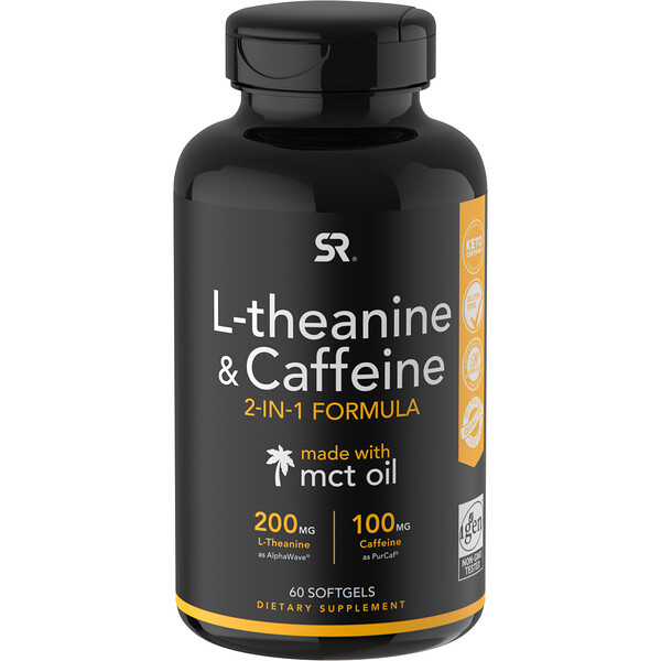 Sports Research L-Theanine & Caffeine with MCT Oil 60 Softgels 3 sports research l theanine caffeine with mct oil 60 softgels 90296