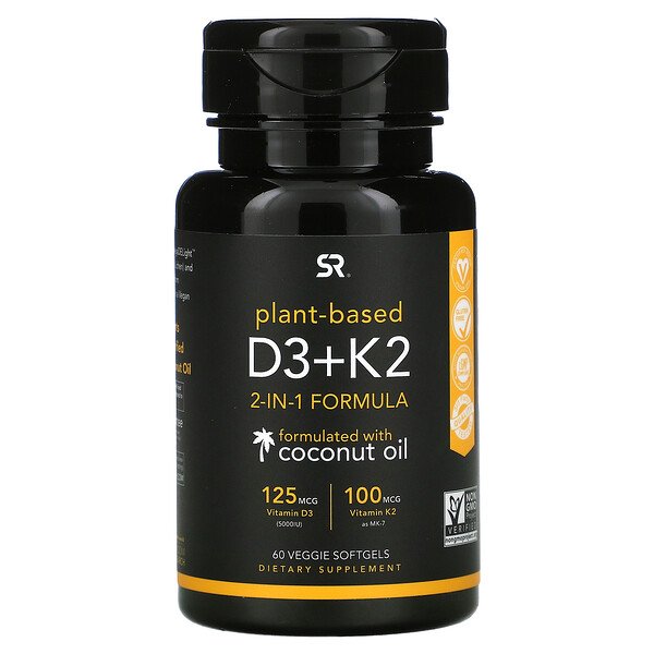 Sports Research Plant Based D3 + K2 60 Veggie Softgels 3 Mua Sports Research Vitamin D3 + K2 Plant Based 60 Veggie Softgels giảm giá rẻ Hà nội TPHCM