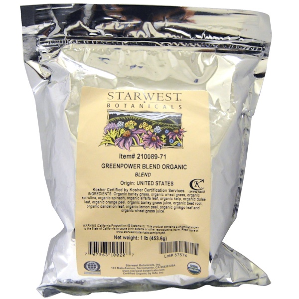 Mua Starwest Botanicals Organic Greenpower Blend 1 lb 453.6 g giảm giá rẻ Hà nội TPHCM