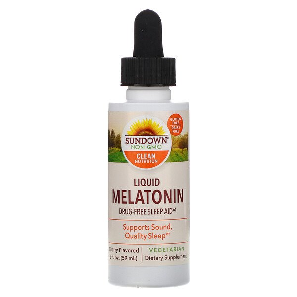 Mua Sundown Naturals Liquid Melatonin Cherry Flavored 2 oz 59 ml giảm giá rẻ Hà nội TPHCM