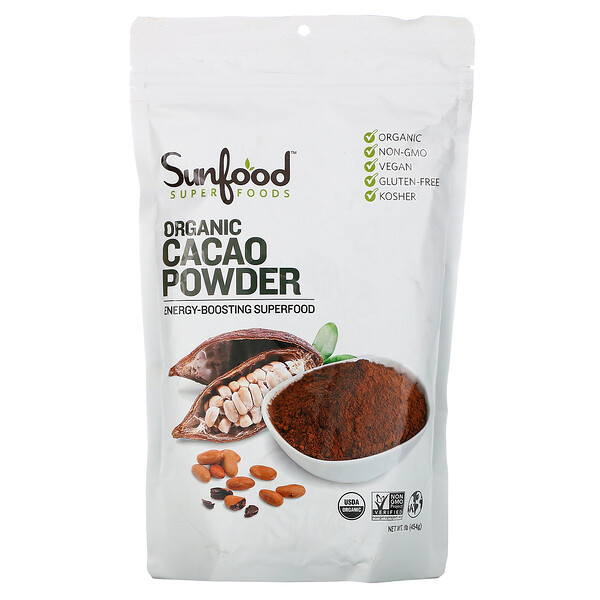 Mua Sunfood Organic Cacao Powder 1 lb 454 g giảm giá rẻ Hà nội TPHCM