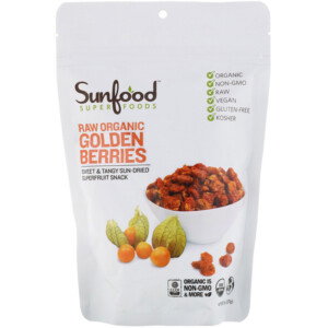 Mua Sunfood Raw Organic Golden Berries 8 oz 227 g giảm giá rẻ Hà nội TPHCM