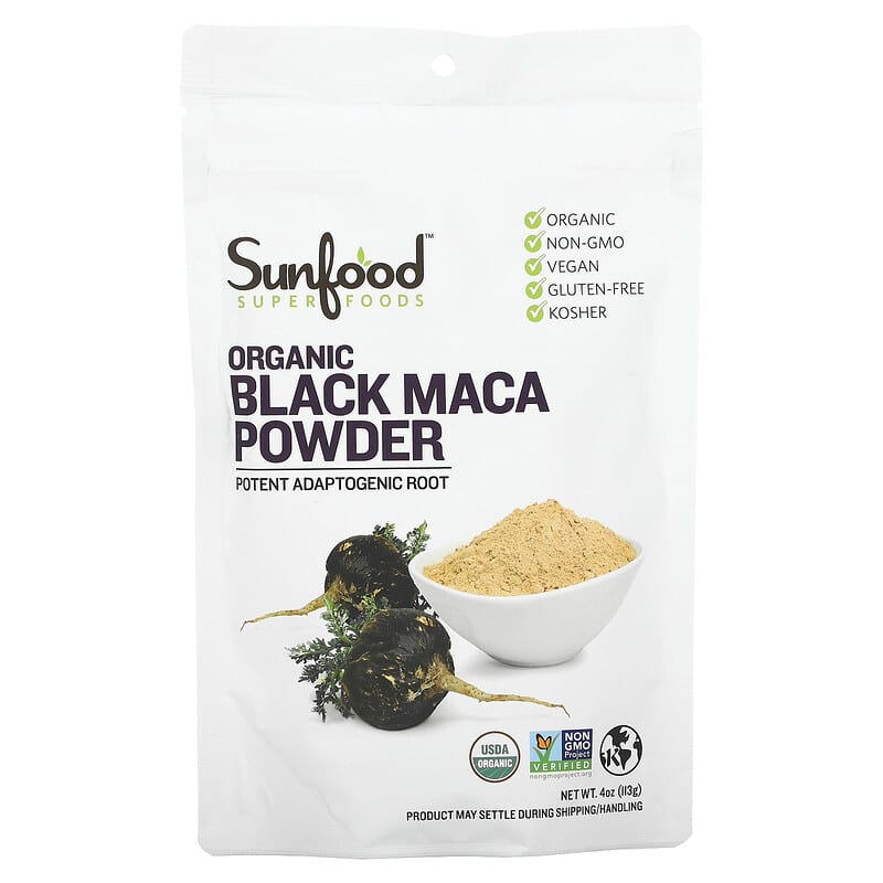 Sunfood Superfoods Organic Black Maca Powder 4 oz (113 g) 3 Sunfood Superfoods Organic Black Maca Powder 4 oz (113 g) 803813101182