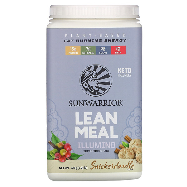 Sunwarrior Illumin8 Lean Meal Snickerdoodle 1.59 lb (720 g) 3 sunwarrior illumin8 lean meal snickerdoodle 1 59 lb 720 g 101567