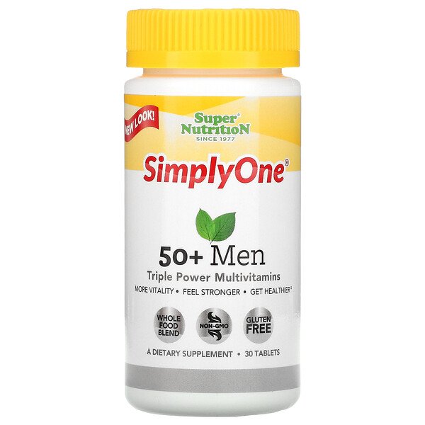 Mua Super Nutrition SimplyOne 50+ Men Triple Power Multivitamins 30 viên giảm giá rẻ Hà nội TPHCM