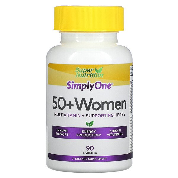 Super Nutrition SimplyOne 50+ Women Multivitamin + Supporting Herbs 90 Tablets 2 Mua Super Nutrition SimplyOne 50+ Women Multivitamin + Supporting Herbs 90 viên giảm giá rẻ Hà nội TPHCM