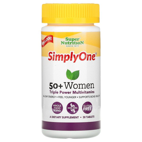 Super Nutrition SimplyOne Women’s 50+ Triple Power Multivitamins 30 Tablets 2 Mua Super Nutrition SimplyOne 50+ Women Triple Power Multivitamins 30 viên giảm giá rẻ Hà nội TPHCM