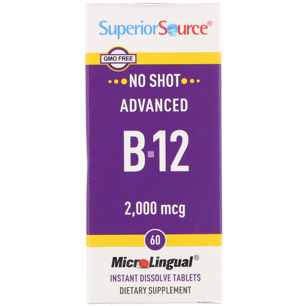 Superior Source Advanced B-12 2,000 mcg 60 viên 3 superior source advanced b 12 2 000 mcg 60 tablets 85916