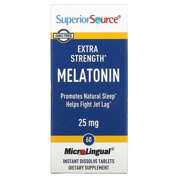 Mua Superior Source Extra Strength Melatonin 25 mg 60 MicroLingual Instant Dissolve viên giảm giá rẻ Hà nội TPHCM