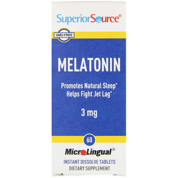 Mua Superior Source Melatonin 3 mg 60 MicroLingual Instant Dissolve viên giảm giá rẻ Hà nội TPHCM