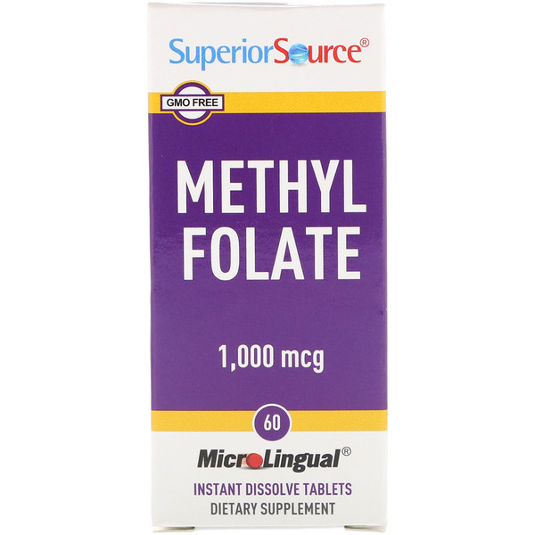 Superior Source Methyl Folate 1.000 mcg 60 Instant Dissolve Tablets 2 Mua Superior Source Methyl Folate 1