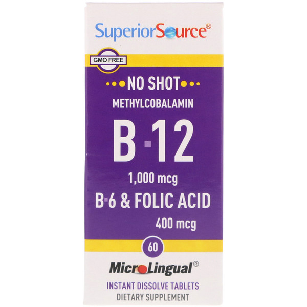 Mua Superior Source Methylcobalamin B-12 B-6 & Folic Acid 1