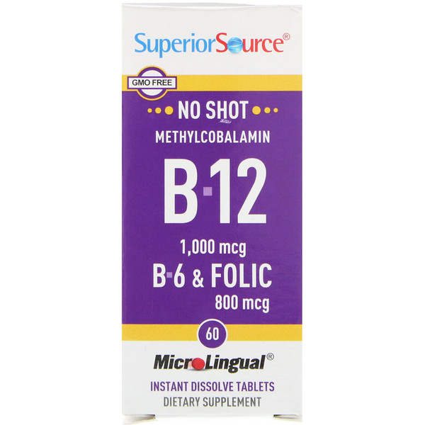 Mua Superior Source Methylcobalamin B-12 B-6 & Folic Acid 1