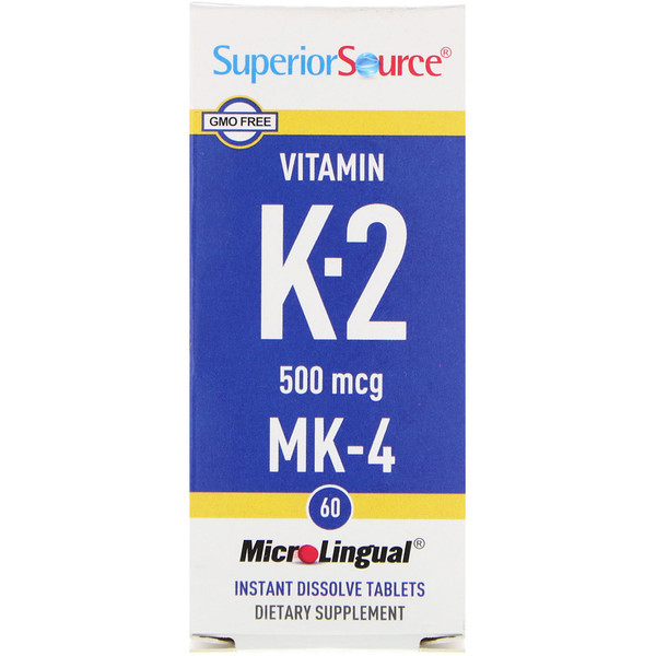 Superior Source Vitamin K-2 500 mcg 60 MicroLingual Instant Dissolve Tablets 3 Mua Superior Source Vitamin K-2 500 mcg 60 MicroLingual Instant Dissolve viên giảm giá rẻ Hà nội TPHCM