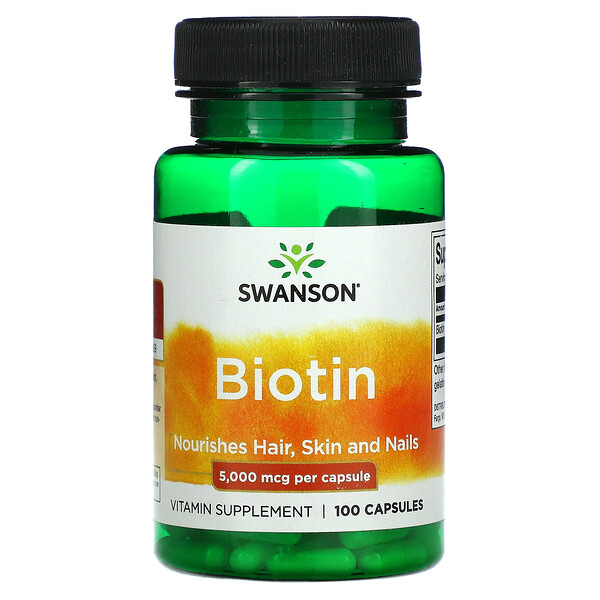 Swanson Biotin 5.000 mcg 100 Capsules 3 Mua Swanson Biotin 5