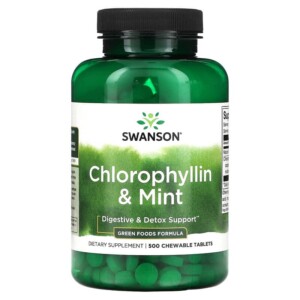 Swanson Chlorophyllin & Mint 500 Chewable Tablets 087614060811