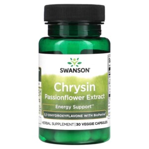 Swanson Chrysin Passionflower Extract 30 Veggie Capsules 087614142012