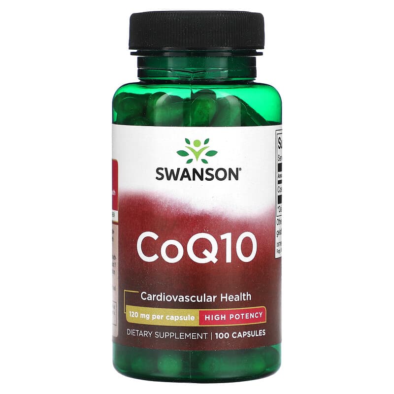Swanson CoQ10 High Potency 120 mg 100 Capsules 3 Swanson CoQ10 High Potency 120 mg 100 Capsules 087614023656
