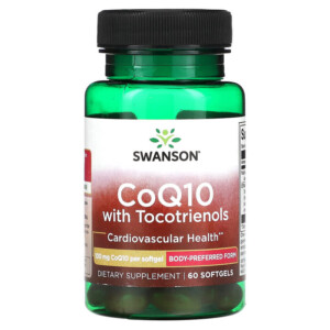 Swanson CoQ10 with Tocotrienols 100 mg 60 Softgels 087614023496
