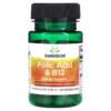 Swanson Folic Acid & B12 30 Veggie Caps 087614026701