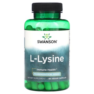 Swanson L-Lysine 90 Veggie Capsules 087614024523