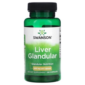 Swanson Liver Glandular 500 mg 60 Capsules 087614112244